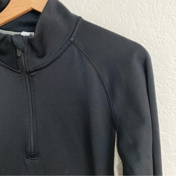 Nike Black Gray Colorblock Thermafit Quarter Zip Jacket, Size S - Picture 2 of 5